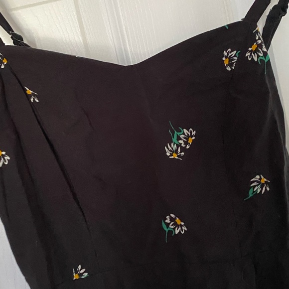 Old Navy black dress with flowers! - Picture 2 of 3